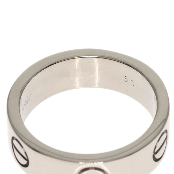 CARTIER 18k White Gold Love Ring #51 - Picture 5 of 7